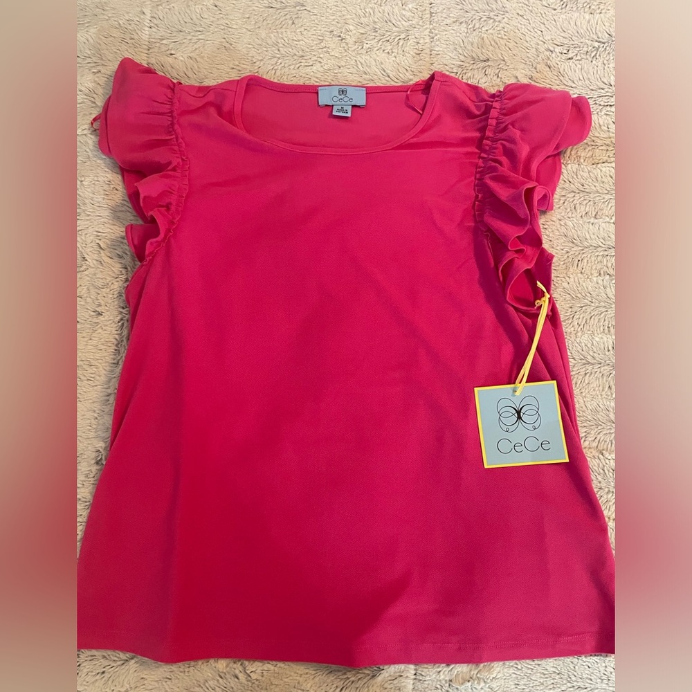 NWT Cece Hot Pink Blouse
